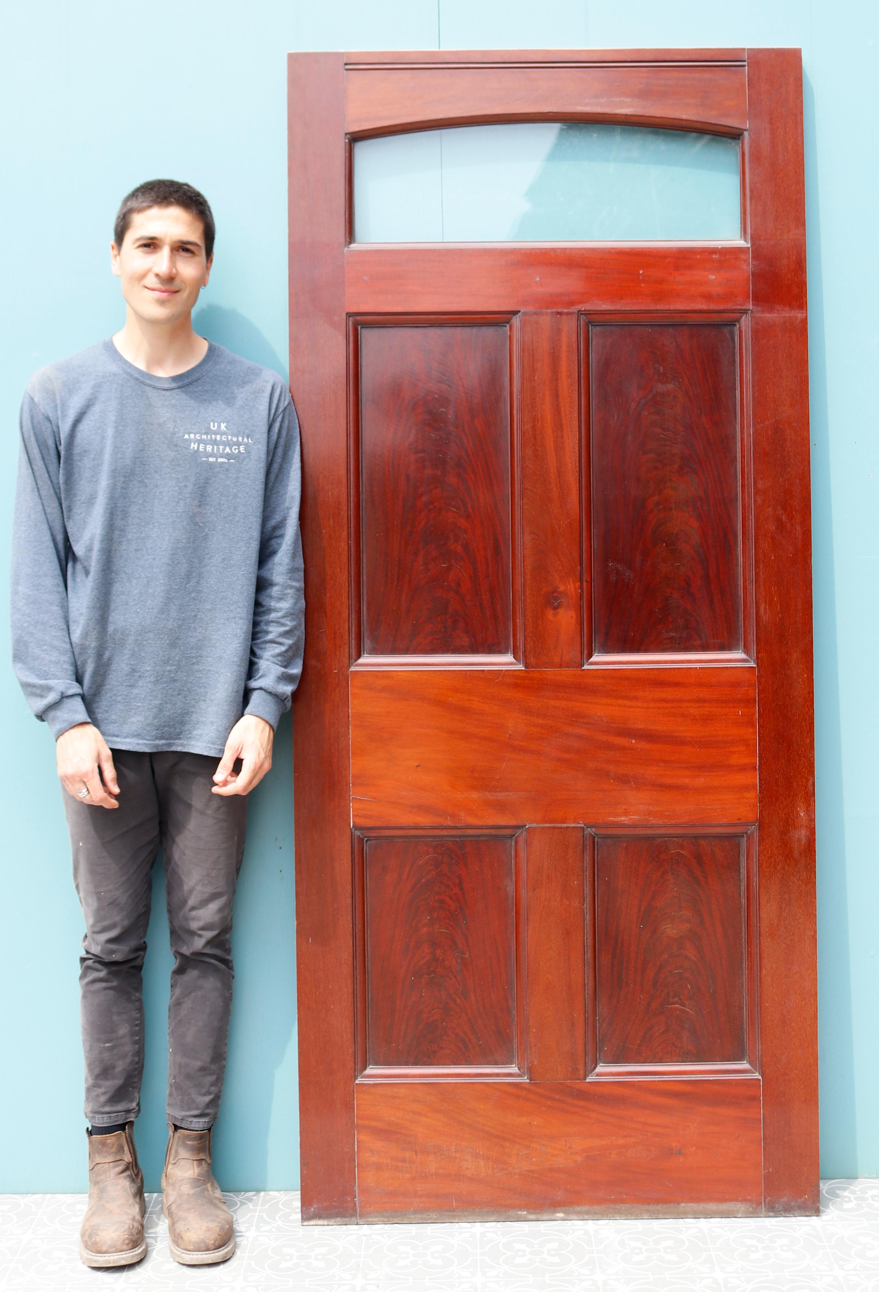 red mahogany door