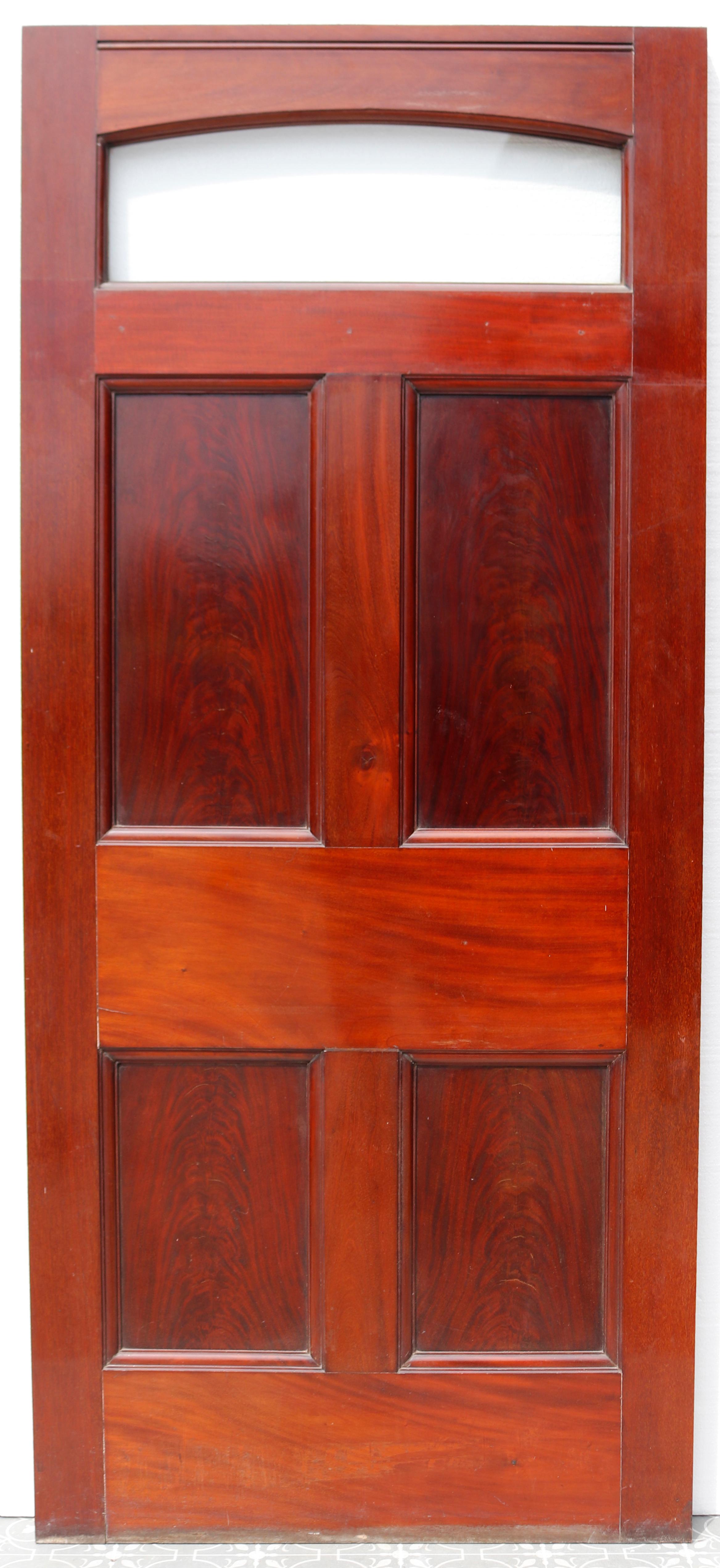 19th Century Victorian Mahogany Door For Sale