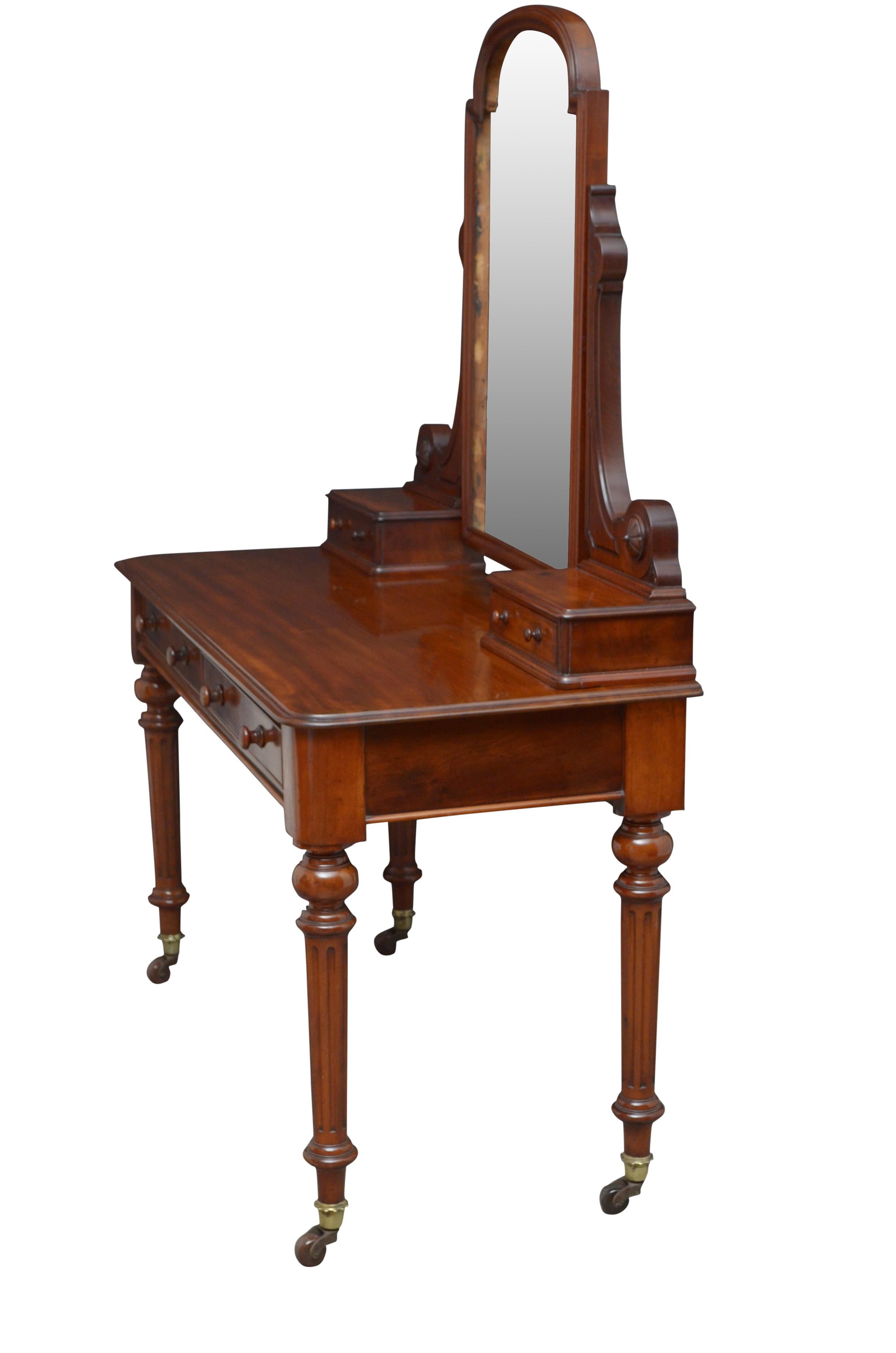 Victorian Mahogany Dressing Table 7