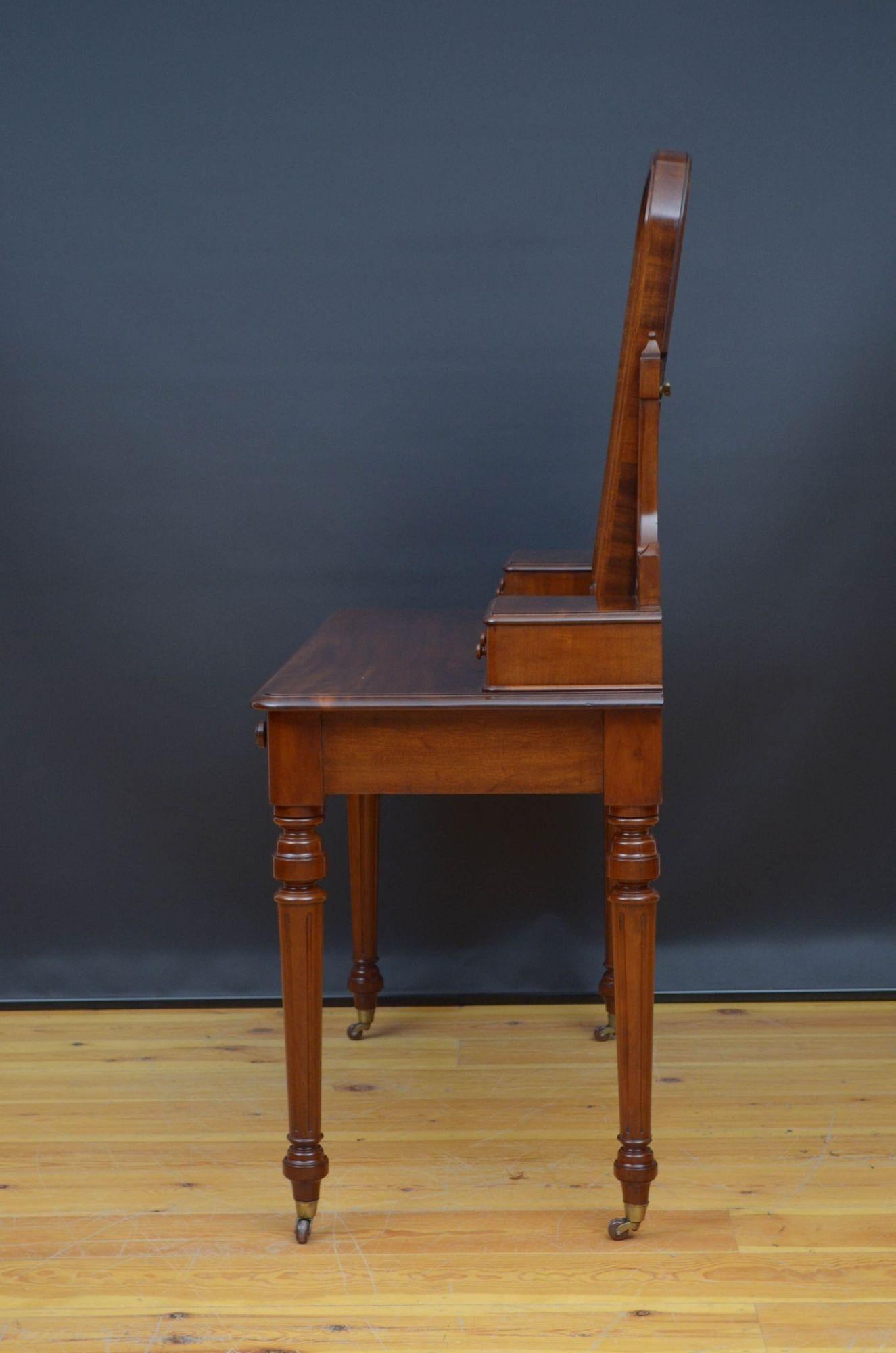 Victorian Mahogany Dressing Table For Sale 13