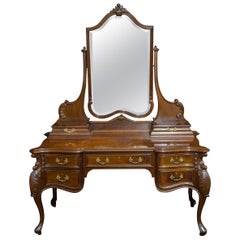 Antique Victorian Mahogany Dressing Table