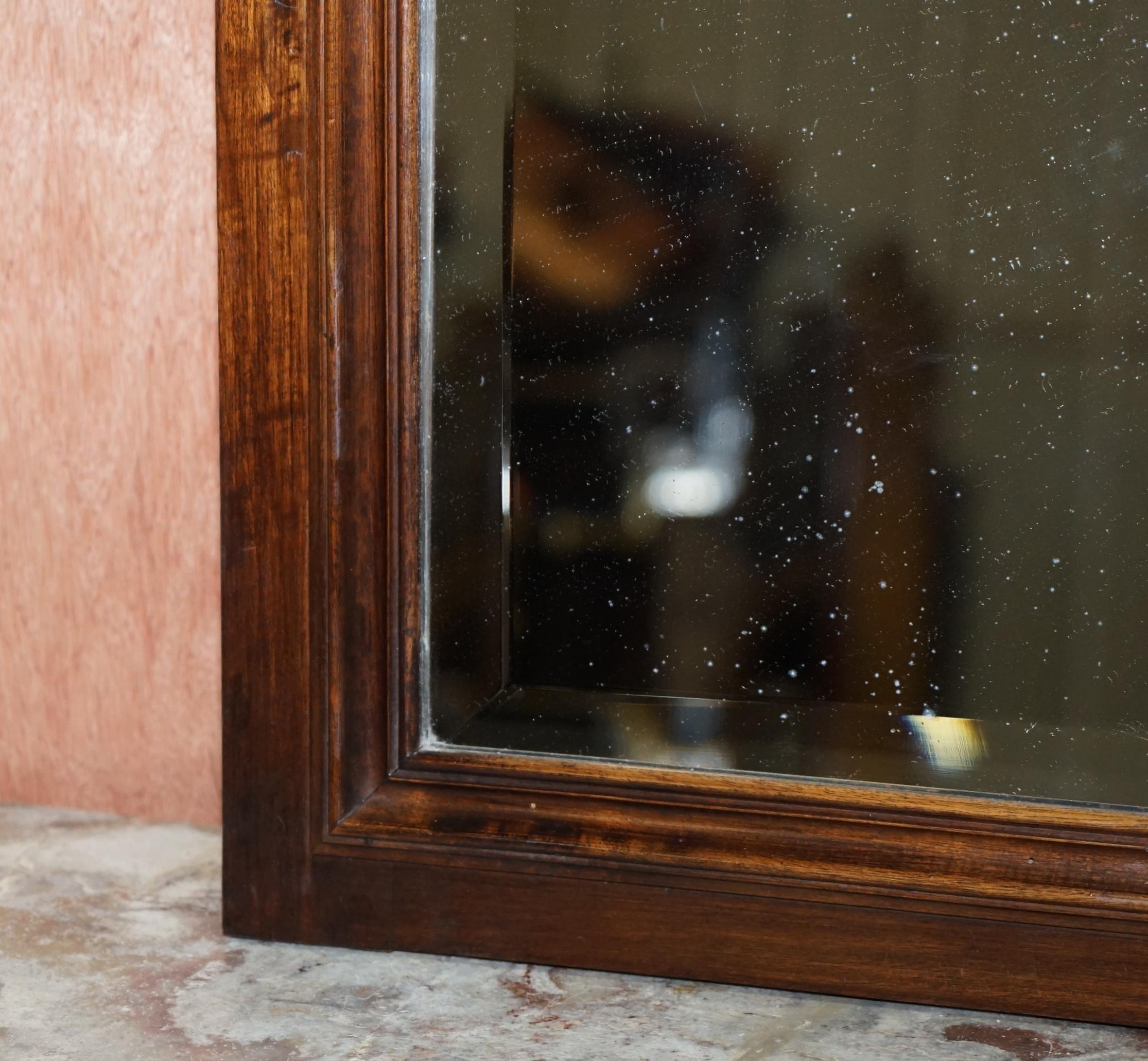 19th Century Victorian Hardwood Dressing Table or Wall Mirror Nice Grand Frame English Made