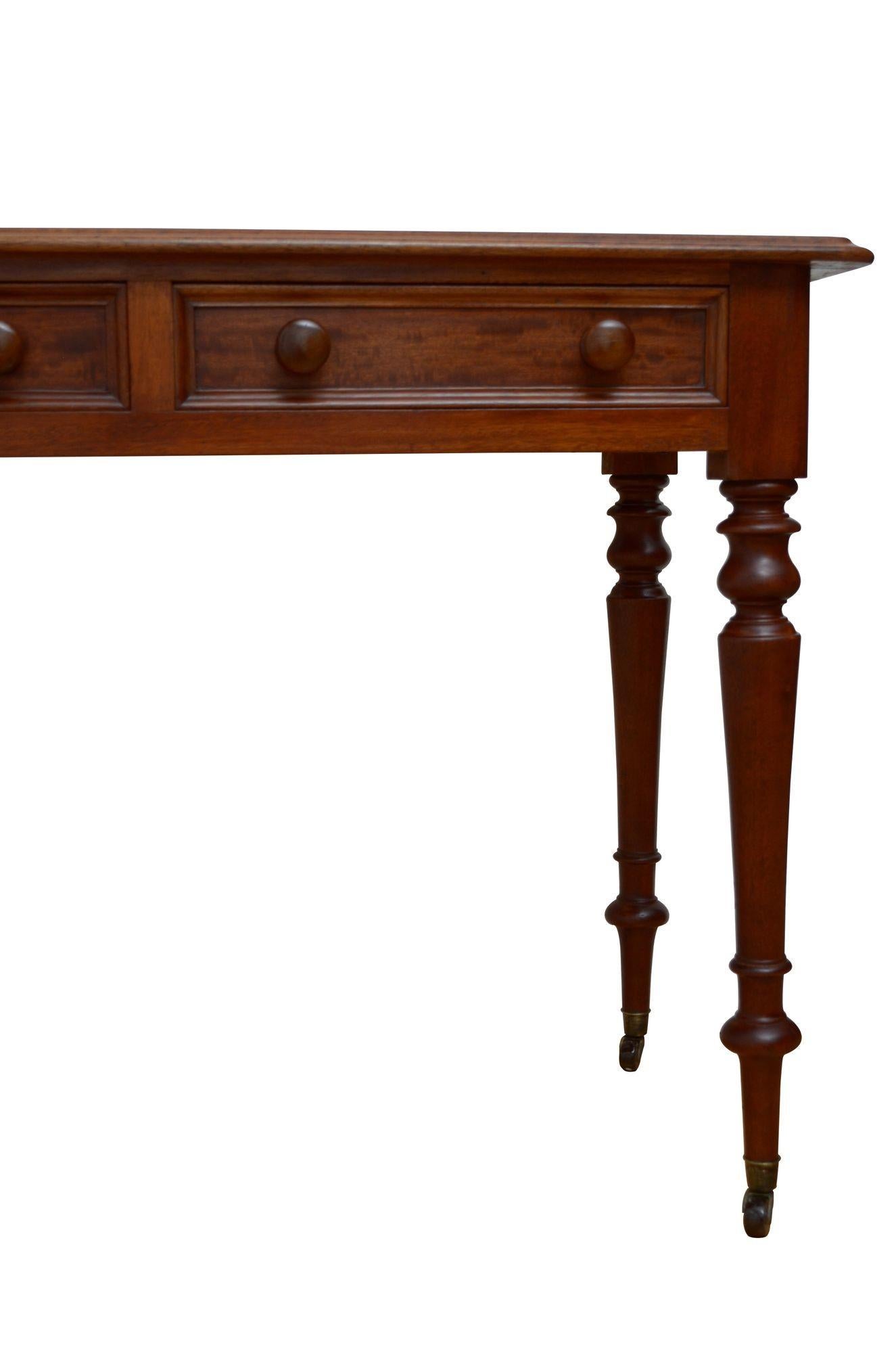 Victorian Mahogany Dressing Table or Writing Table For Sale 6
