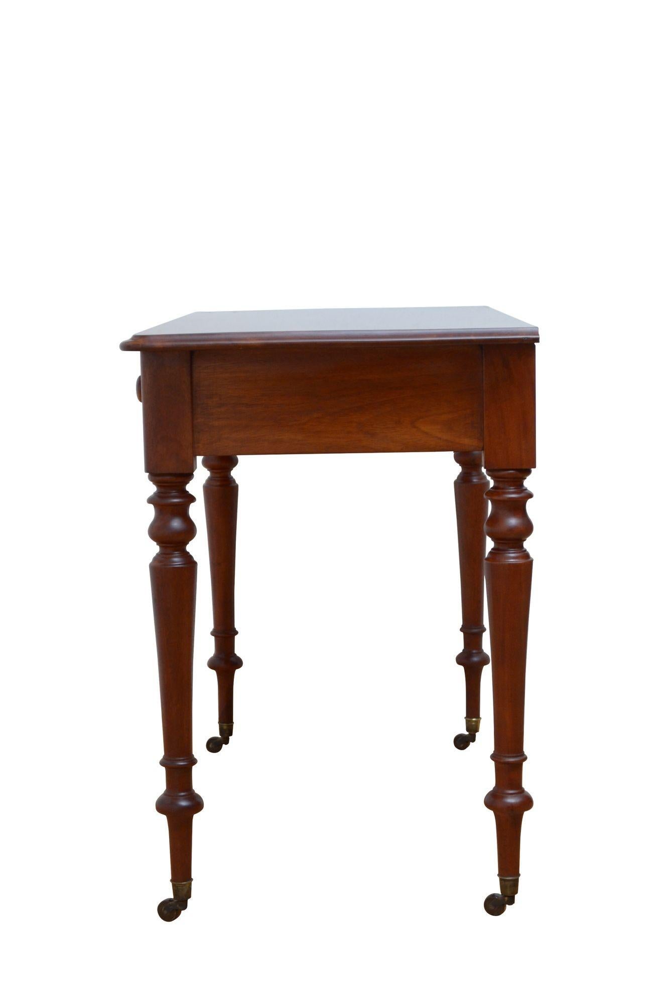 Victorian Mahogany Dressing Table or Writing Table For Sale 9