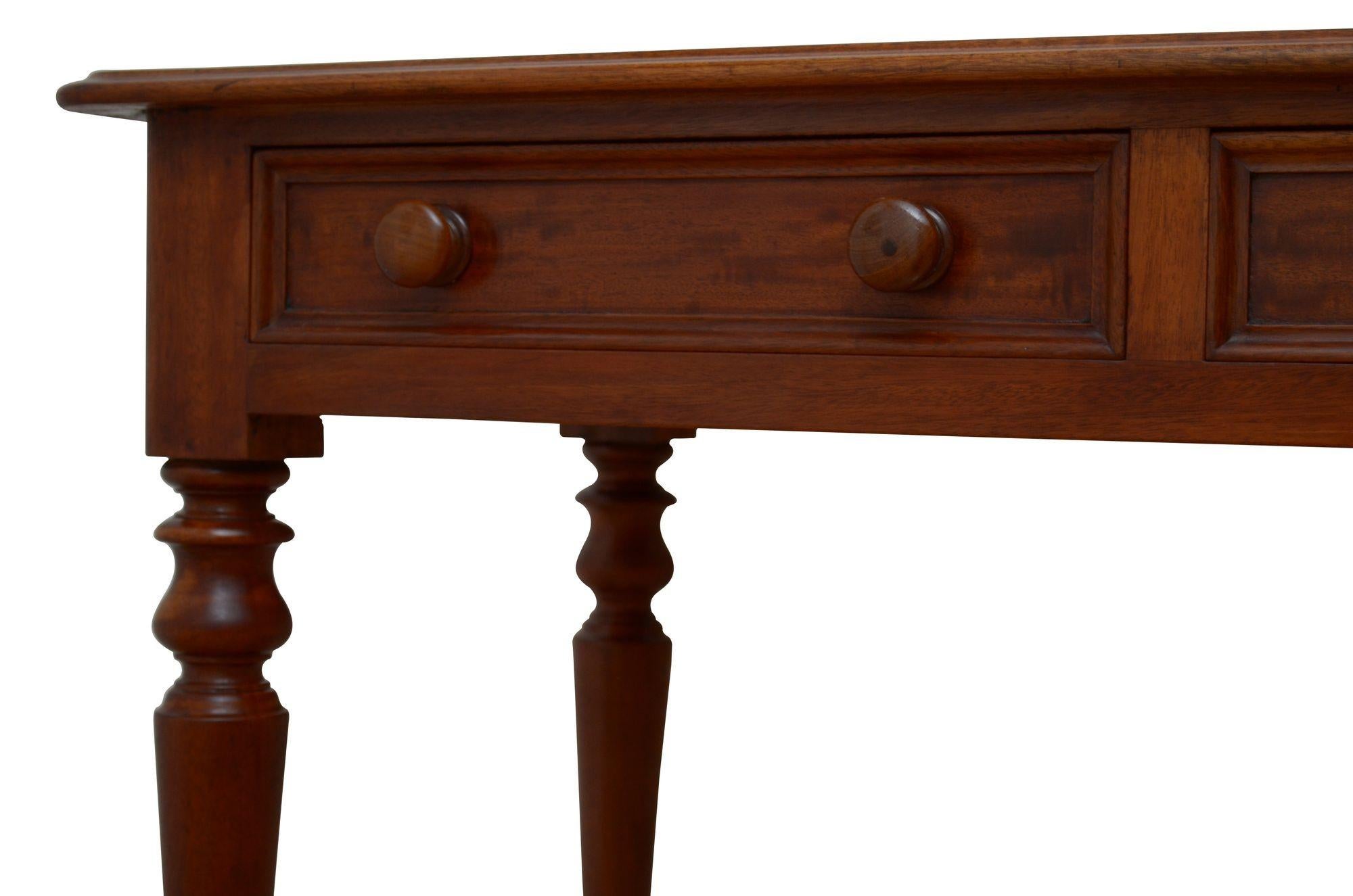 Victorian Mahogany Dressing Table or Writing Table For Sale 2