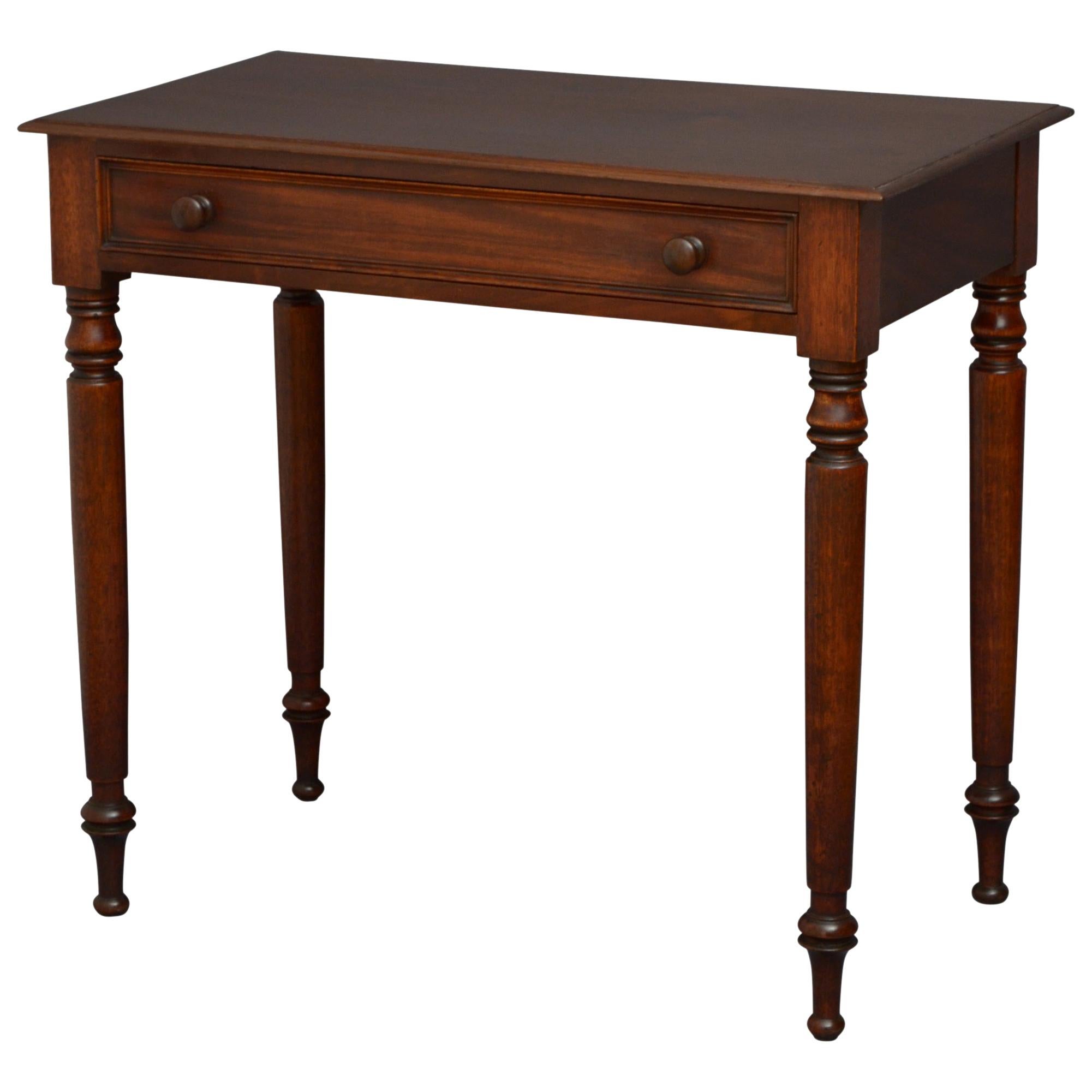 Victorian Mahogany Dressing Table Side Table