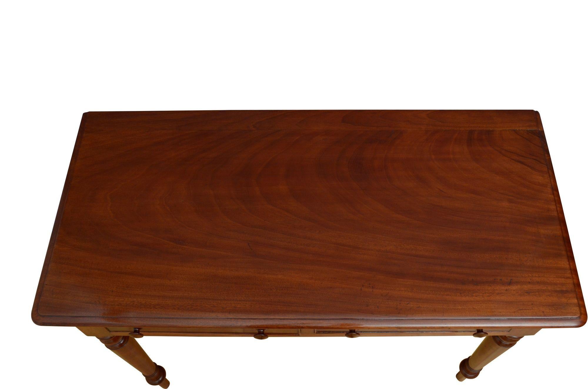 19th Century Victorian Mahogany Dressing Table Writing Table For Sale