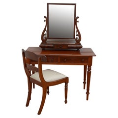 Antique Victorian Mahogany Dressing Table Writing Table