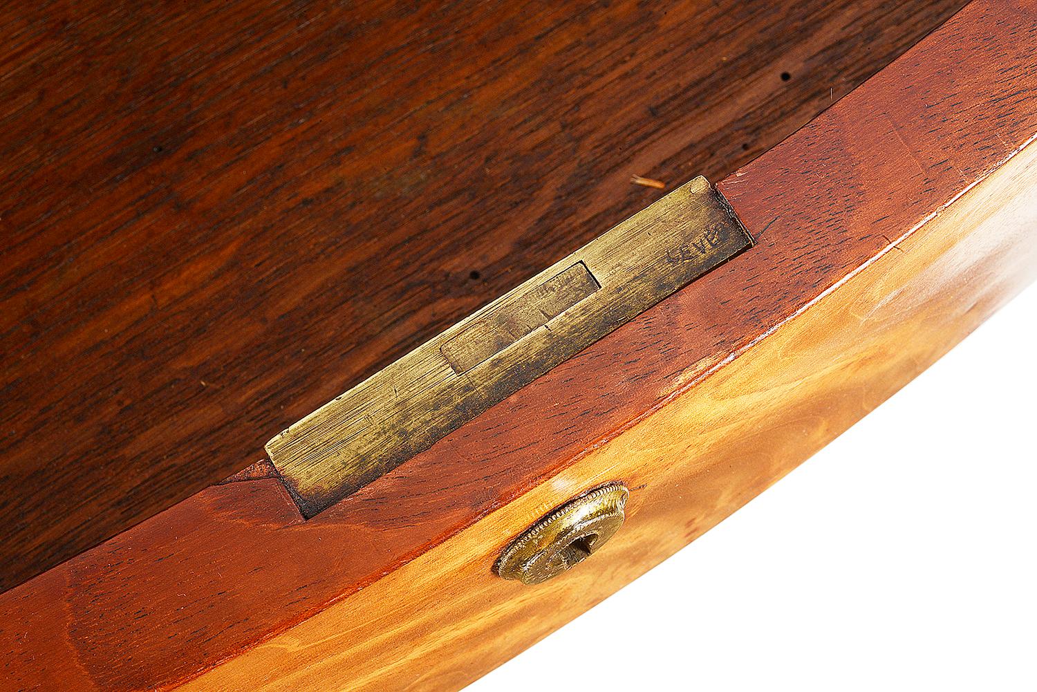 English Victorian Mahogany Drum Table For Sale