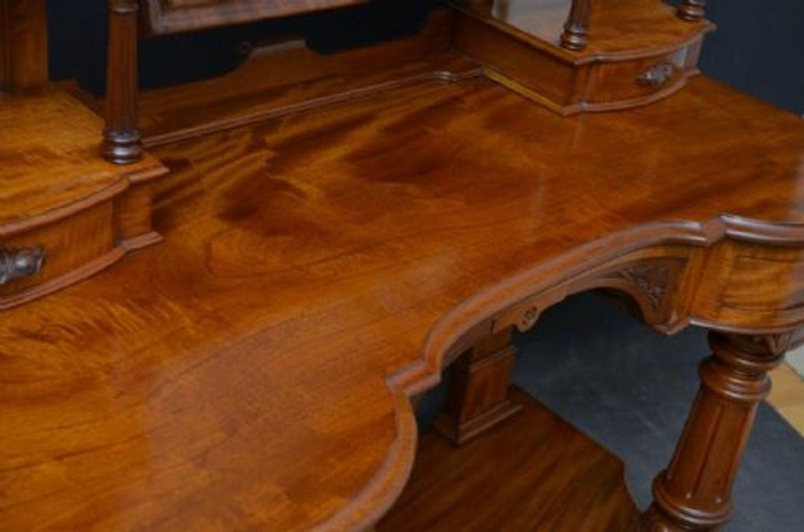 Late 19th Century Victorian Mahogany Duchess Stand Dressing Table For Sale