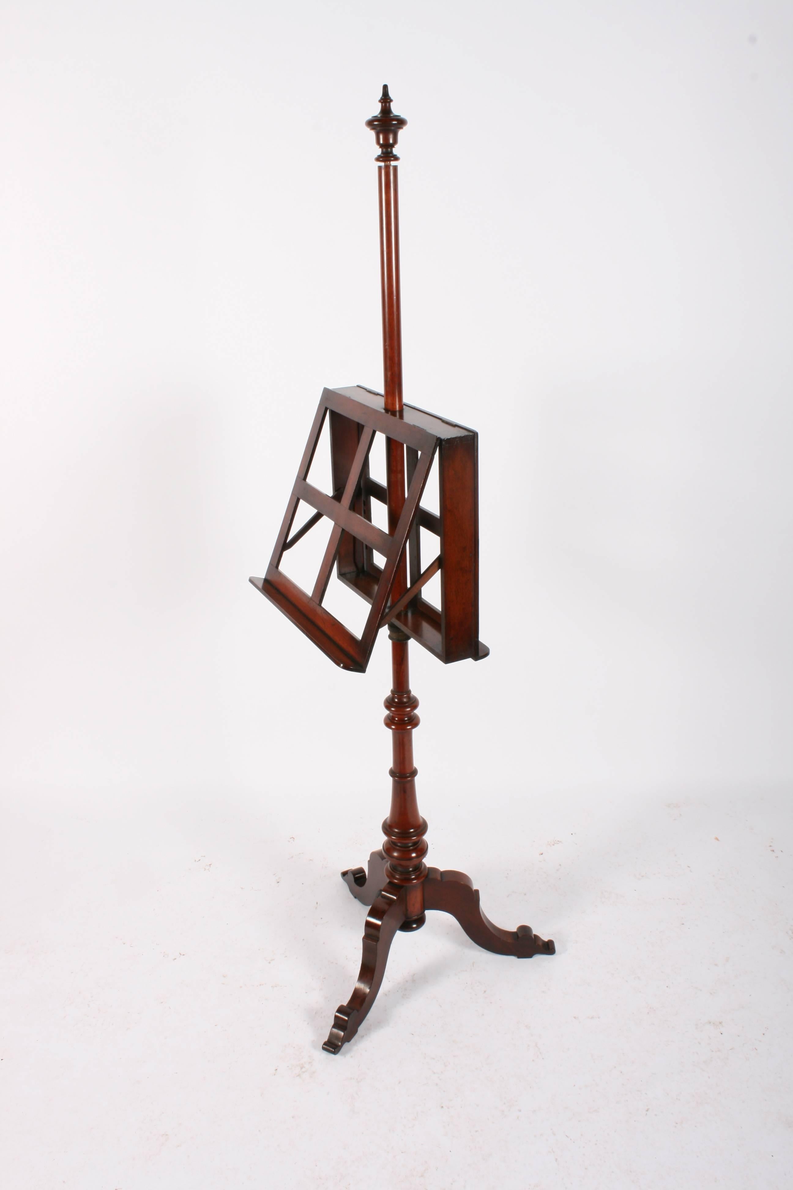 Victorian Mahogany Duet Music Stand, circa 1870 For Sale 4