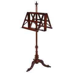 Victorian Mahogany Duet Music Stand, circa 1870