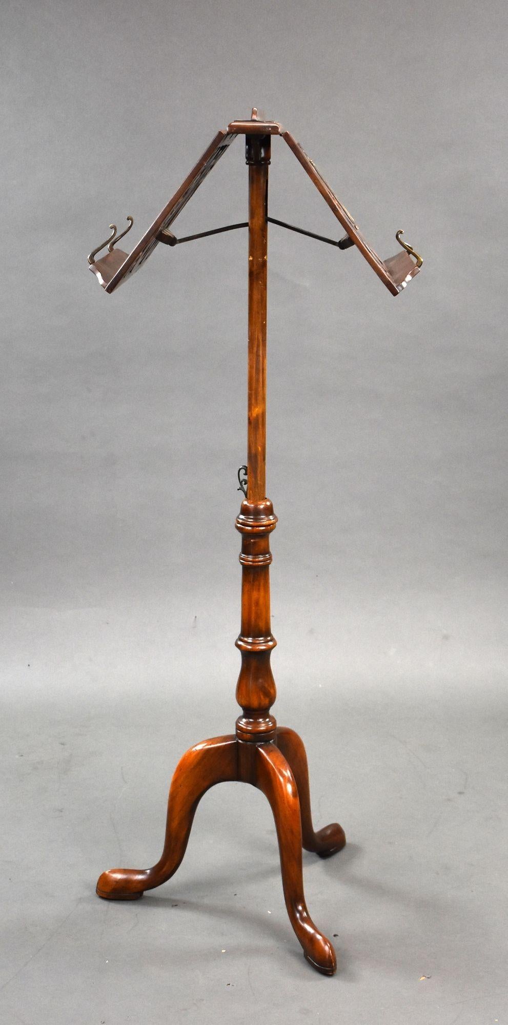 19th Century Victorian Mahogany Duet Stand