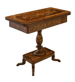 Victorian Mahogany and Dutch Marquetry Card Table