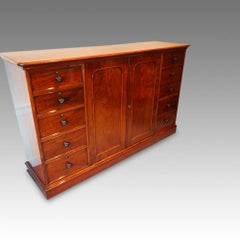 Victorian Mahogany Dwarf Wardrobe