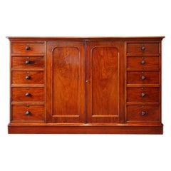 Victorian Mahogany Dwarf Wardrobe