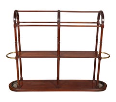 Victorian Mahogany Entrance Hall Boot and Umbrella Stand