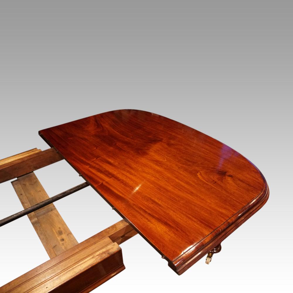 Victorian mahogany extending dining table 4