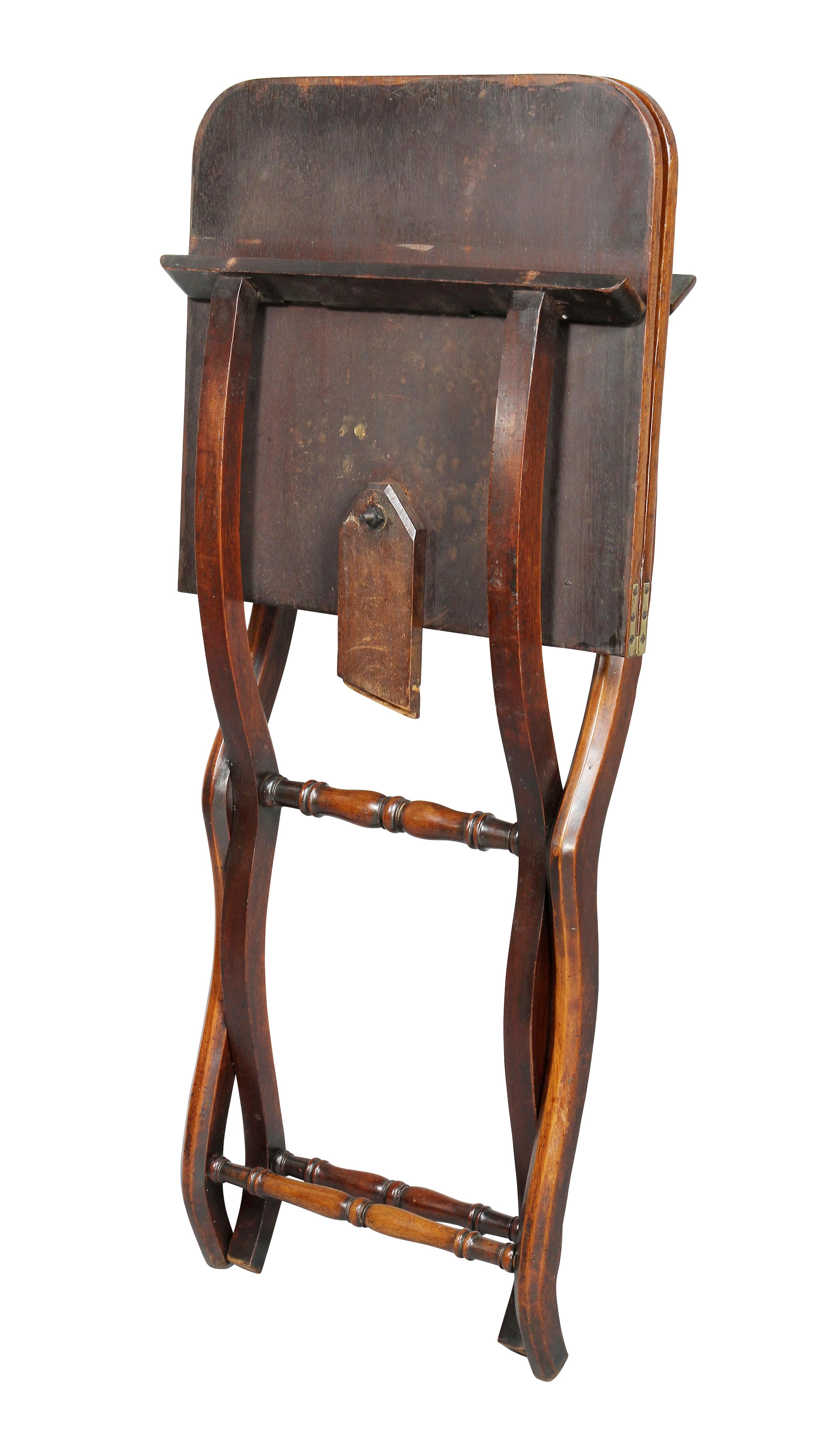 Victorian Mahogany Folding Campaign Table 3