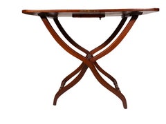 Victorian Mahogany Folding Campaign Table