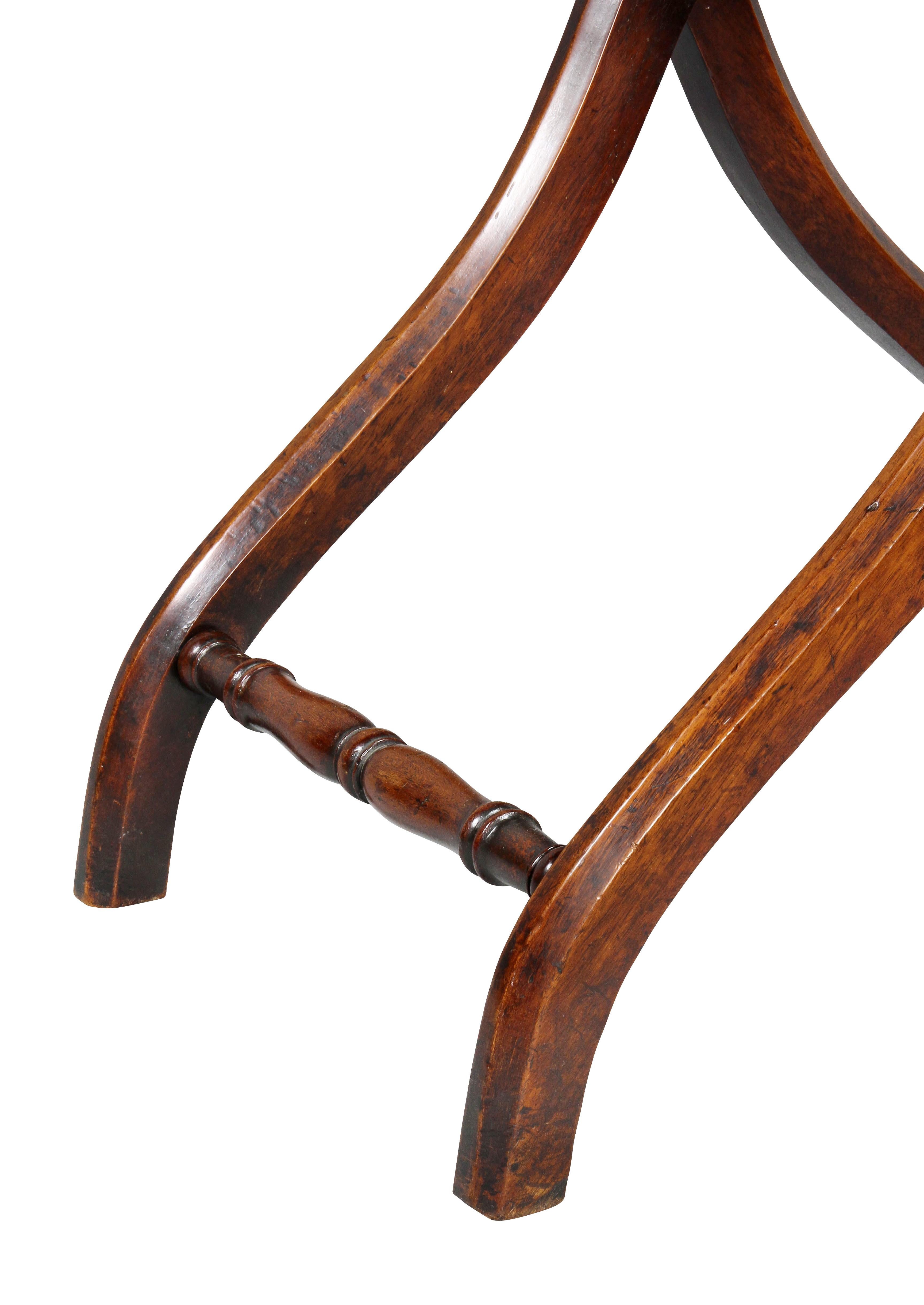 English Victorian Mahogany Folding Campaign Table