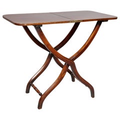 Victorian Mahogany Folding Campaign Table