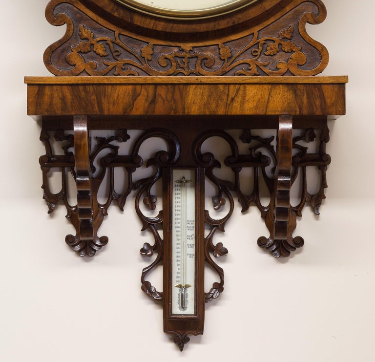 Victorian Mahogany Fusee Wall Clock by G.Morris, London For Sale at