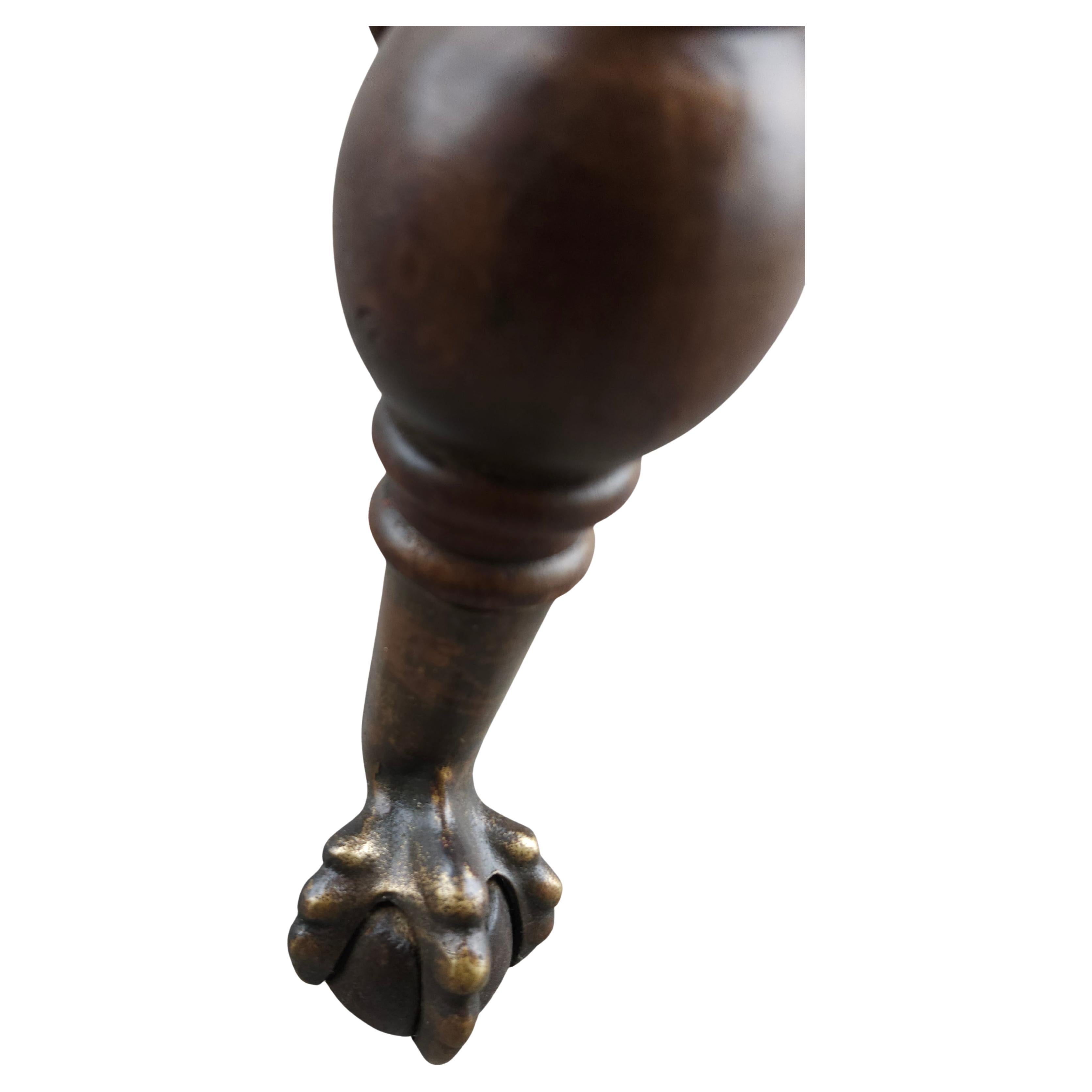 Cast Victorian Mahogany Game Chess Table with Inlay Banding & Barley Twist Legs C1880 For Sale
