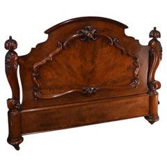 Victorian Mahogany Half Tester Bed with Canopy 1840