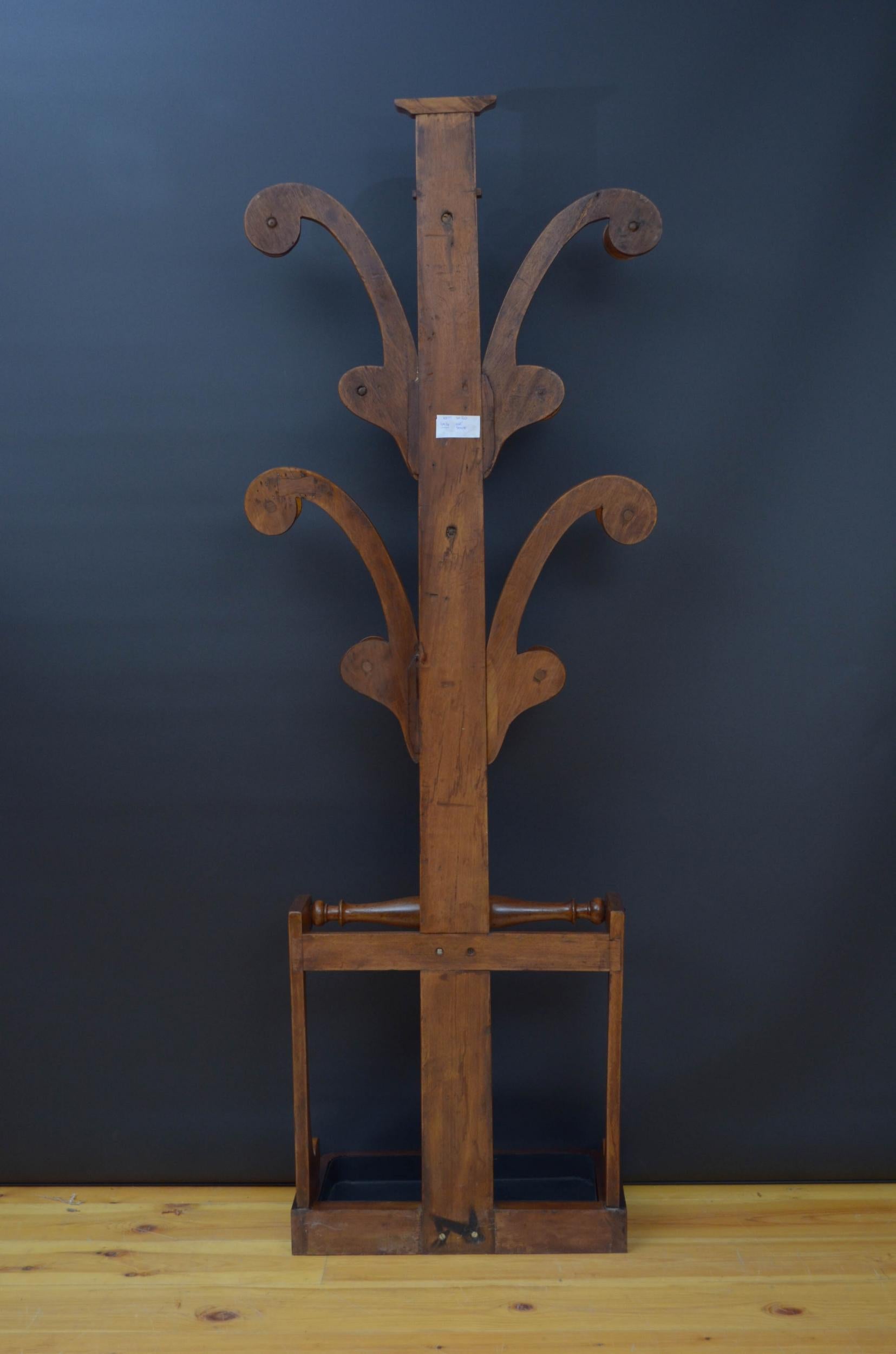 Victorian Mahogany Hall Stand 8