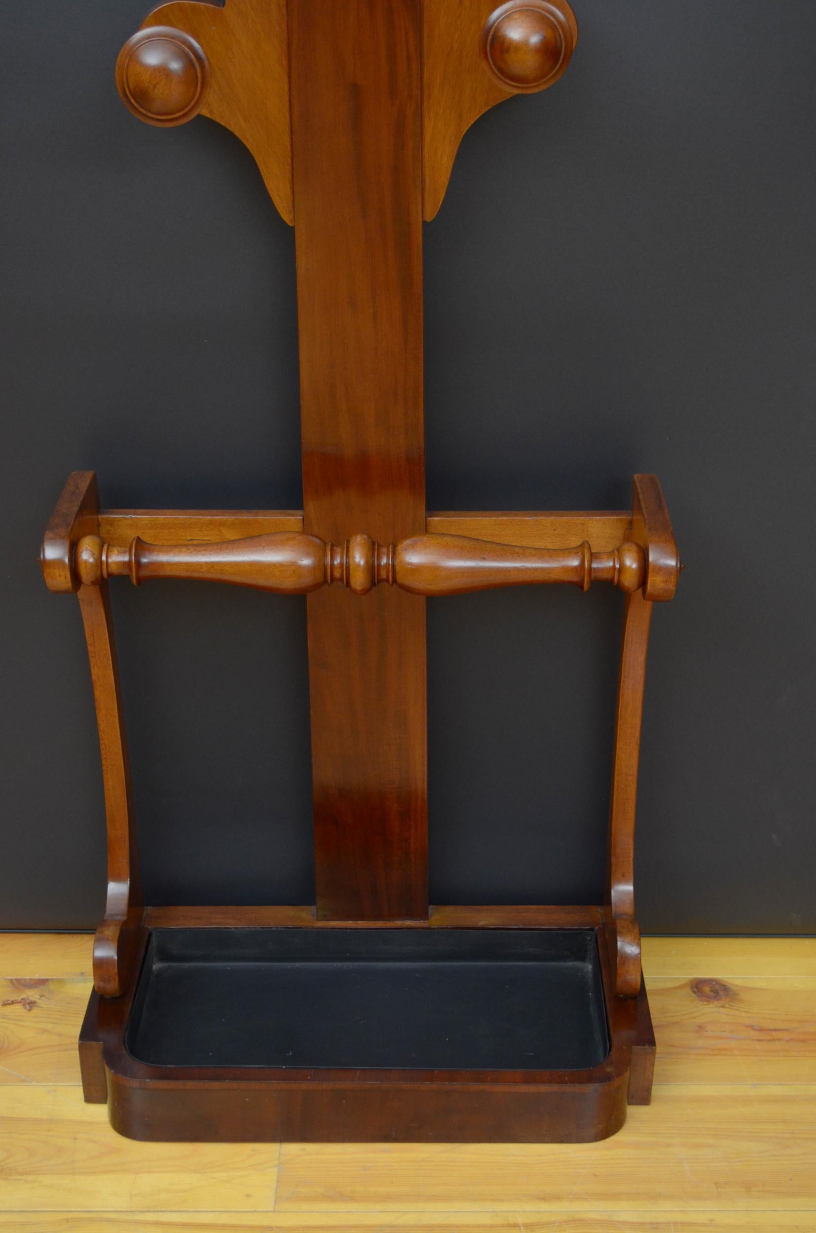 Victorian Mahogany Hall Stand 3