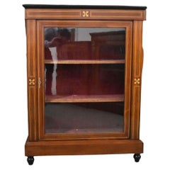 1920s Mahogany Serpentine Front Display Cabinet For Sale at 1stDibs