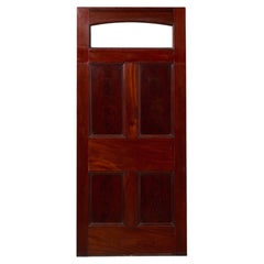 Victorian Mahogany Interior Door with Glass Top