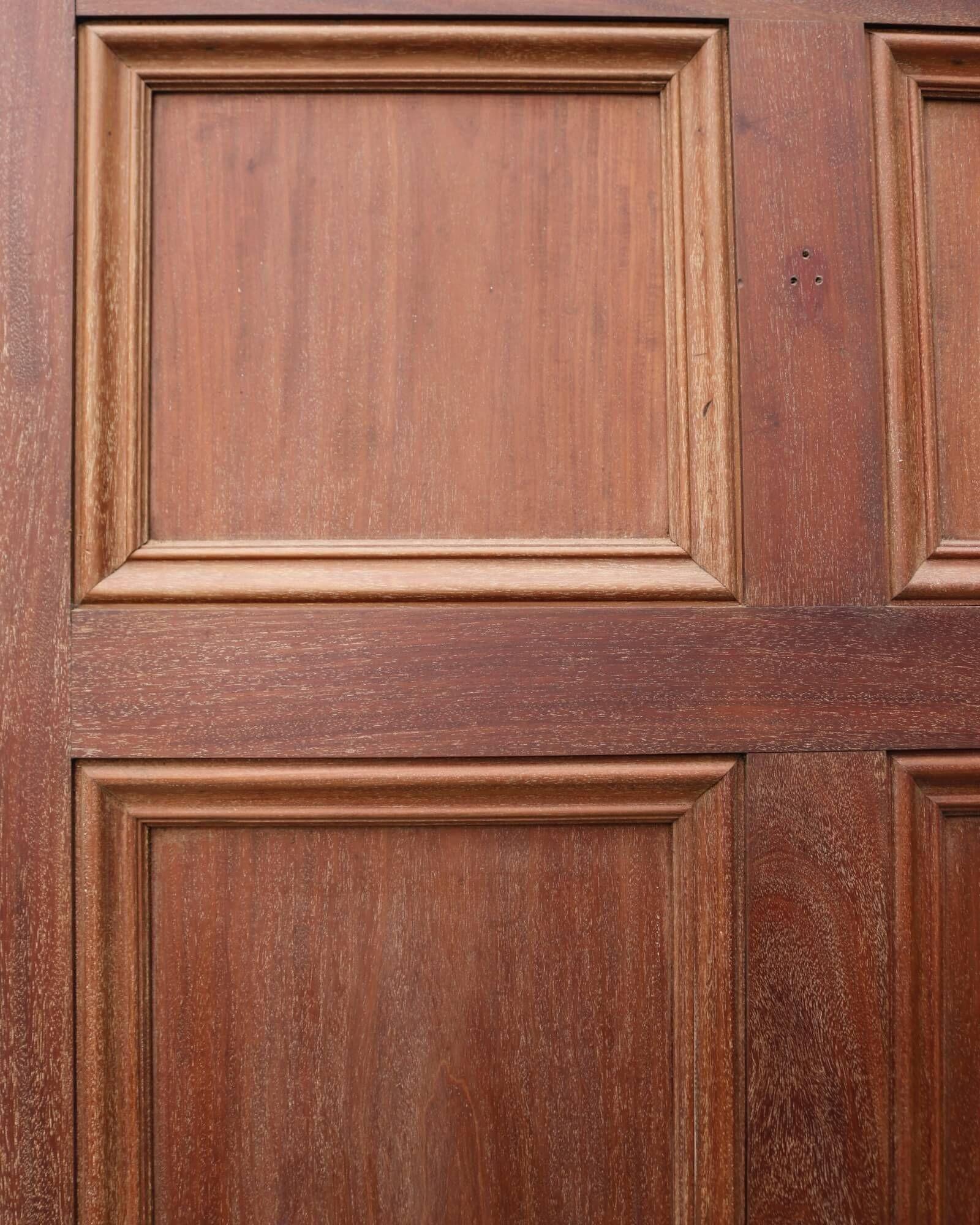 English Victorian Mahogany Internal Door For Sale
