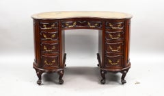 Victorian Mahogany Kidney Shaped Desk