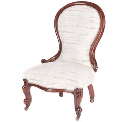 Antique Victorian Mahogany Ladies Chair