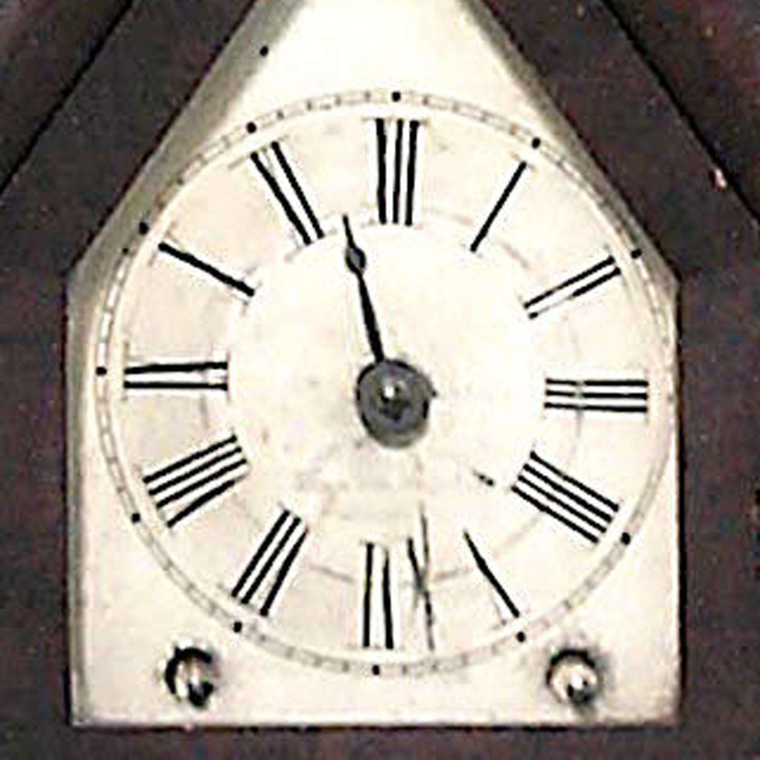 Americano Orologio da tavolo vittoriano in mogano in vendita