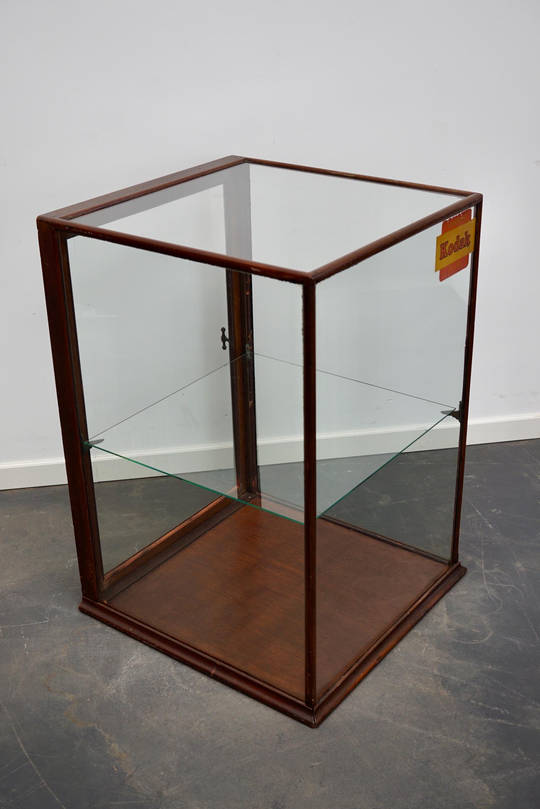 Late Victorian Victorian Mahogany Museum / Shop Display Cabinet or Vitrine, Late 19th Century For Sale