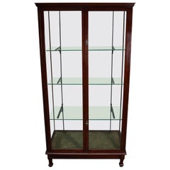 Used Victorian Mahogany Museum / Shop Display Cabinet or Vitrine, Late 19th Century
