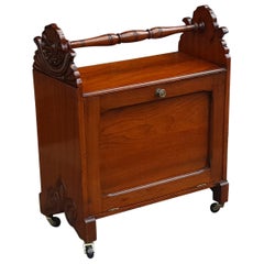 Antique Victorian Mahogany Music Cabinet