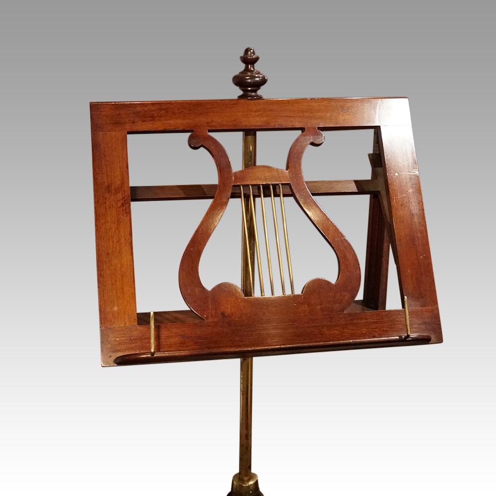 Victorian mahogany music stand For Sale 1