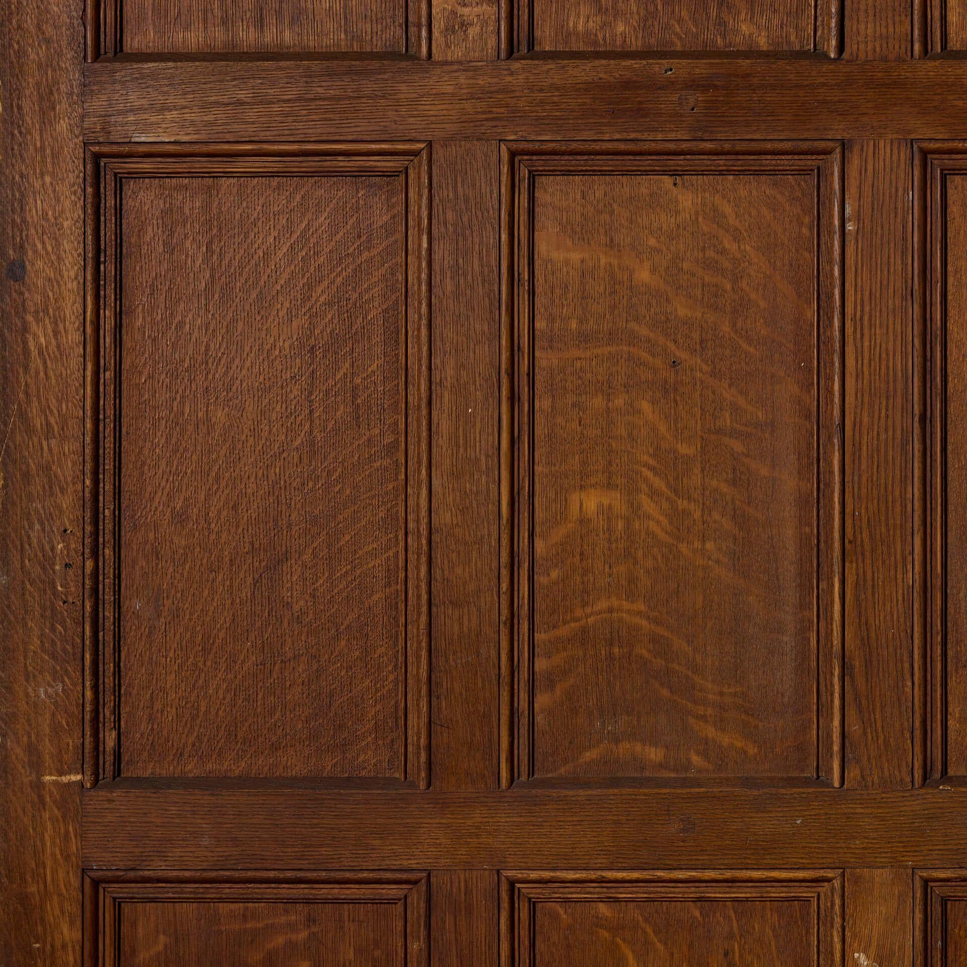Victorian Mahogany & Oak Interior Door In Fair Condition For Sale In Wormelow, Herefordshire