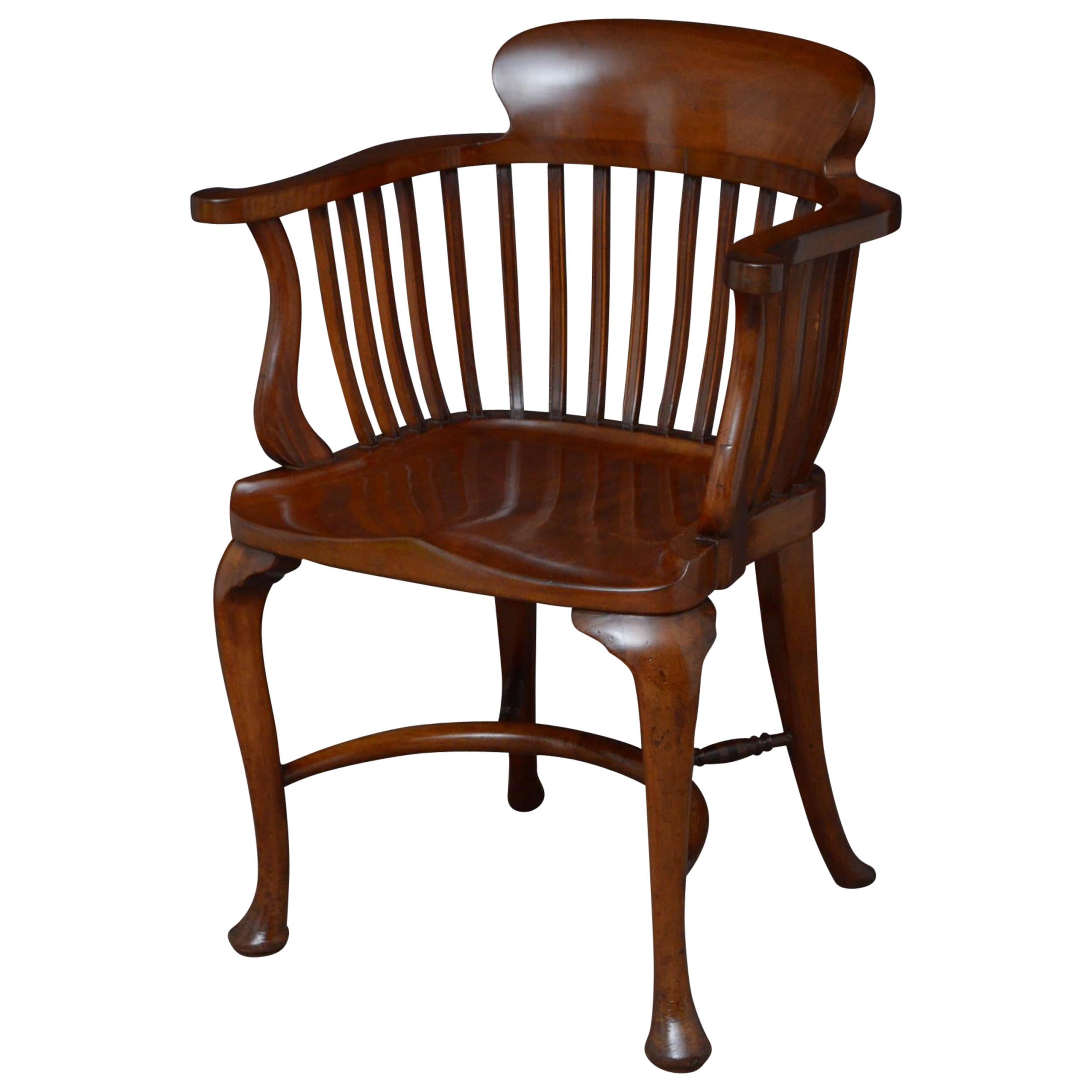 Victorian Mahogany Office Chair