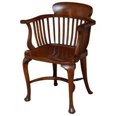 Antique Victorian Mahogany Office Chair