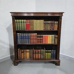 Victorian Mahogany Open Adjustable Library Bookcase