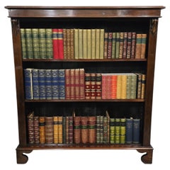 Victorian Mahogany Open Adjustable Library Bookcase