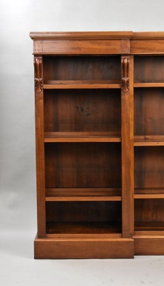 Victorian Mahogany Open Bookcase