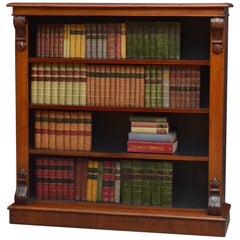 Victorian Mahogany Open Bookcase