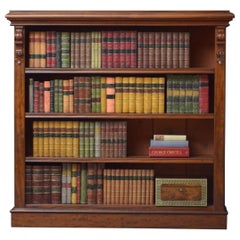 Victorian Mahogany Open Bookcase