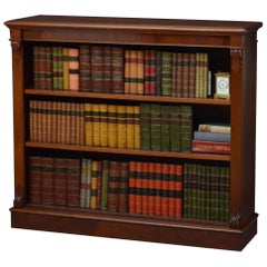 Victorian Mahogany Open Bookcase
